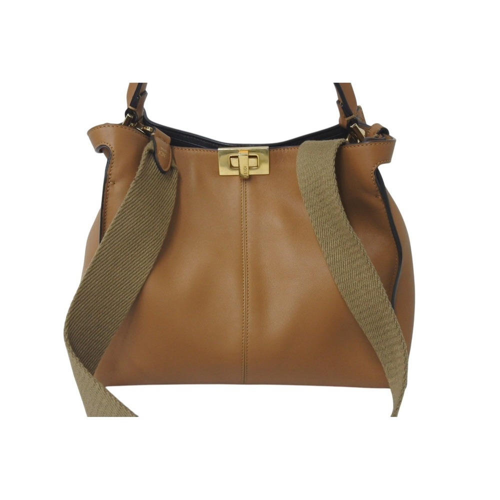Fendi Bag Brown Lite Peekaboo Handbag